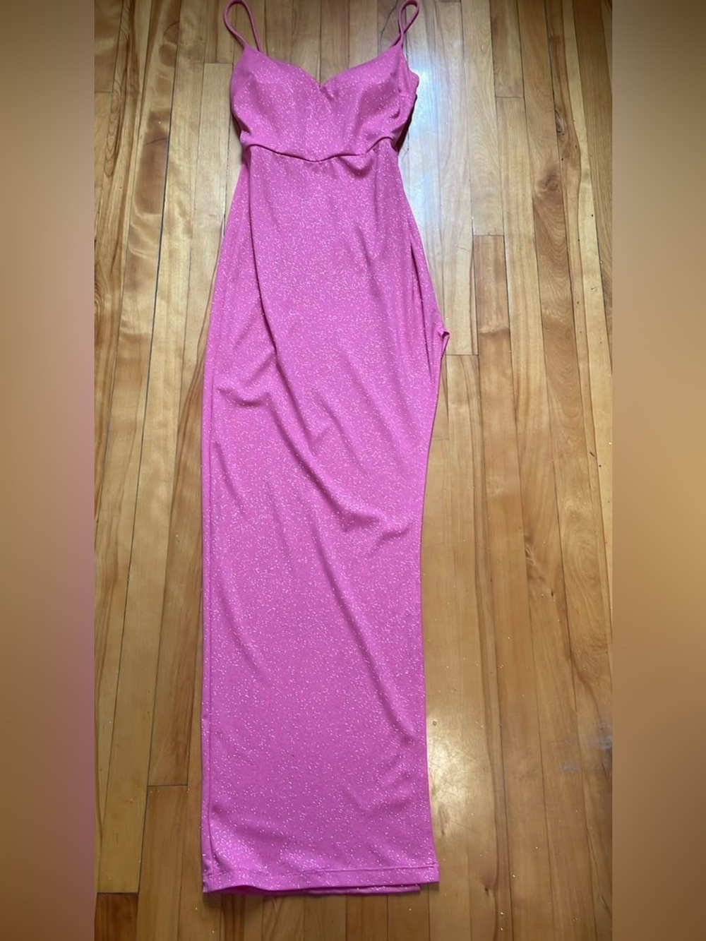 Women's Pink Sparkle Maxi Skirt
